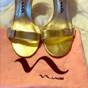 Nina Golden Heels